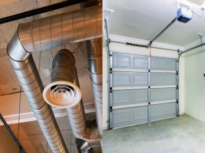 Monterad ventilation i garage